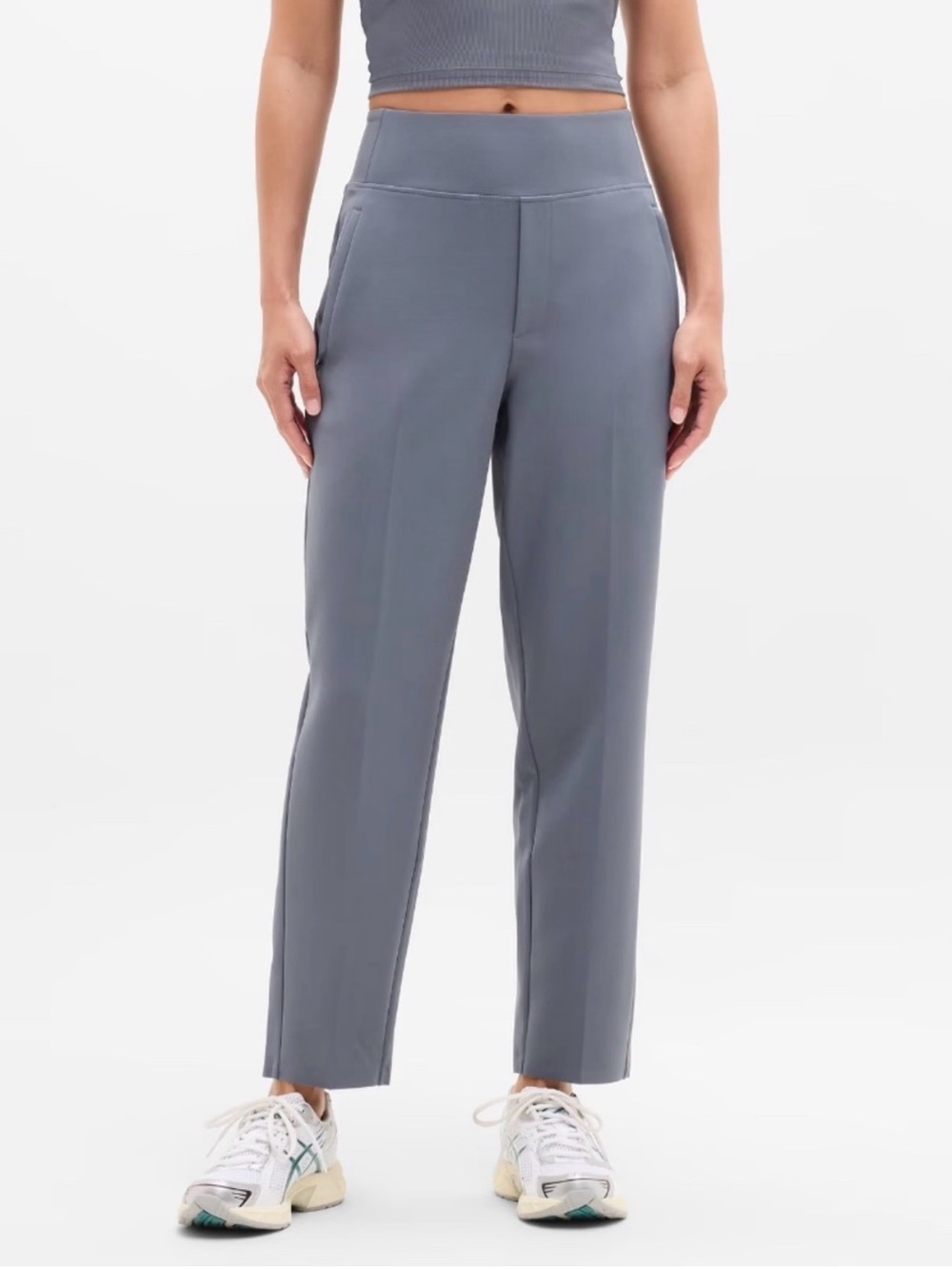 Athleta Endless High-Rise Pants in Slate Blue
